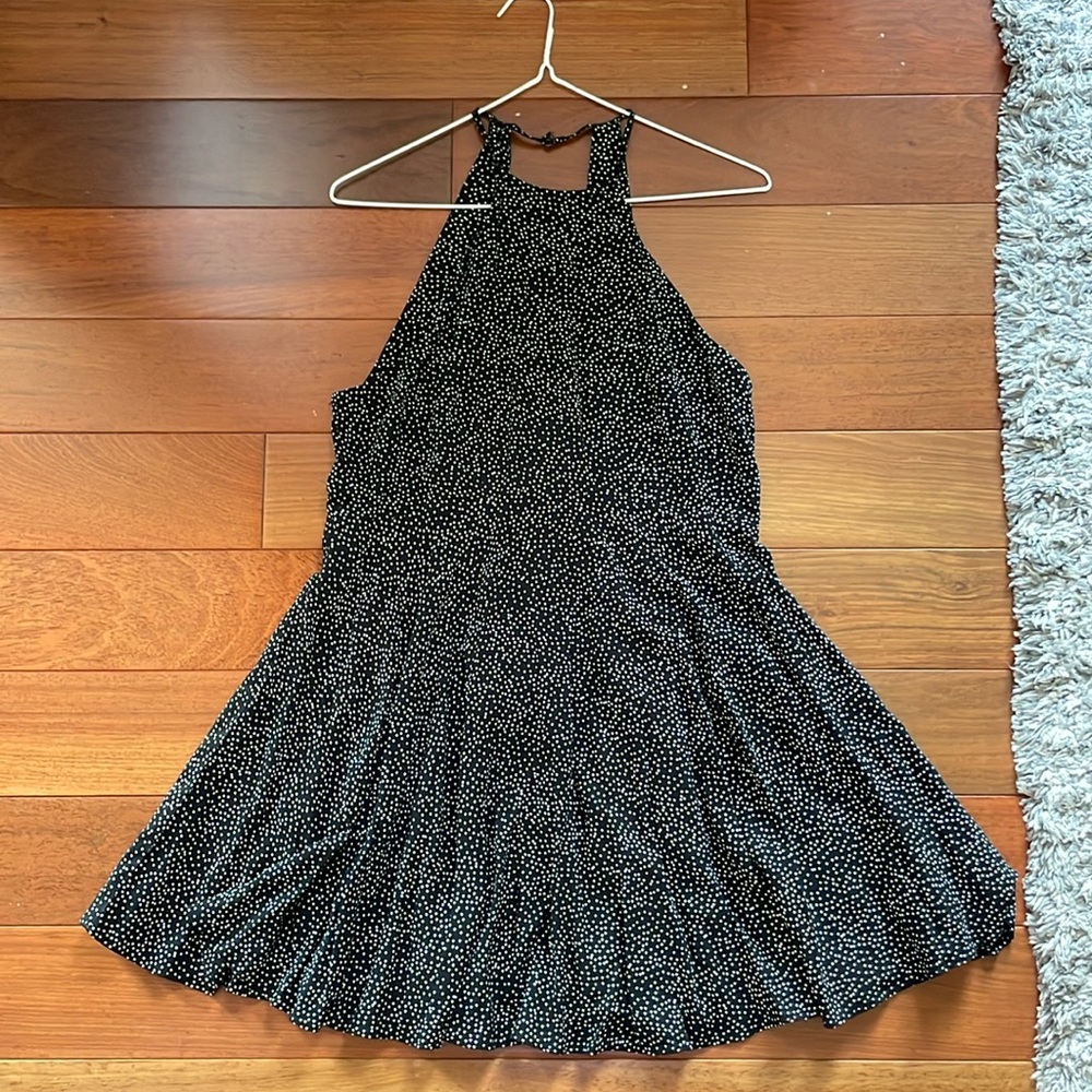 Urban Outfitters Black and White Polka Dot Mini Dress